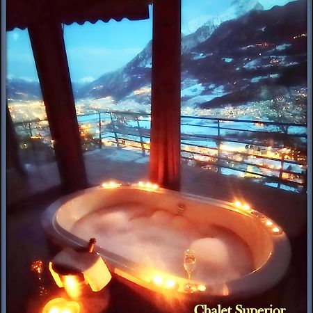 Chalet Con Jacuzzi Vista Montagne Aosta Oda fotoğraf