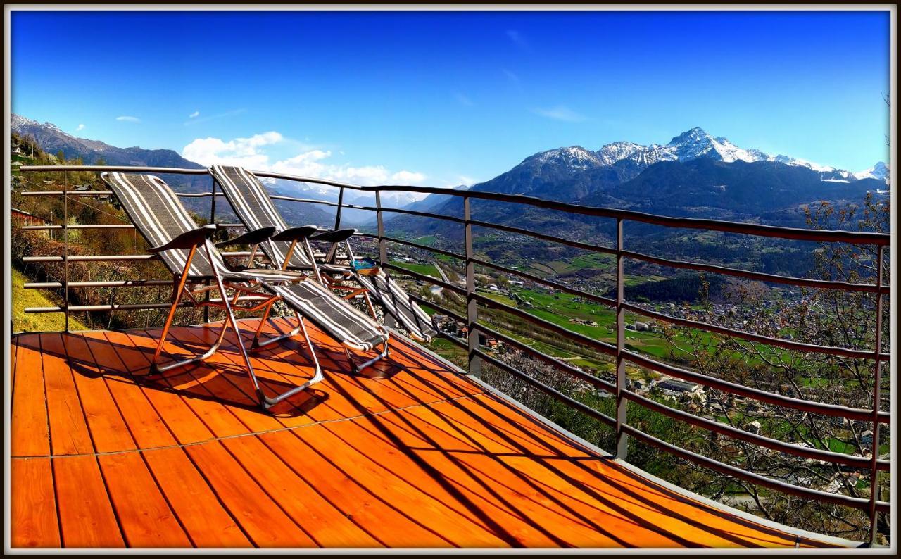 Chalet Con Jacuzzi Vista Montagne Aosta Dış mekan fotoğraf