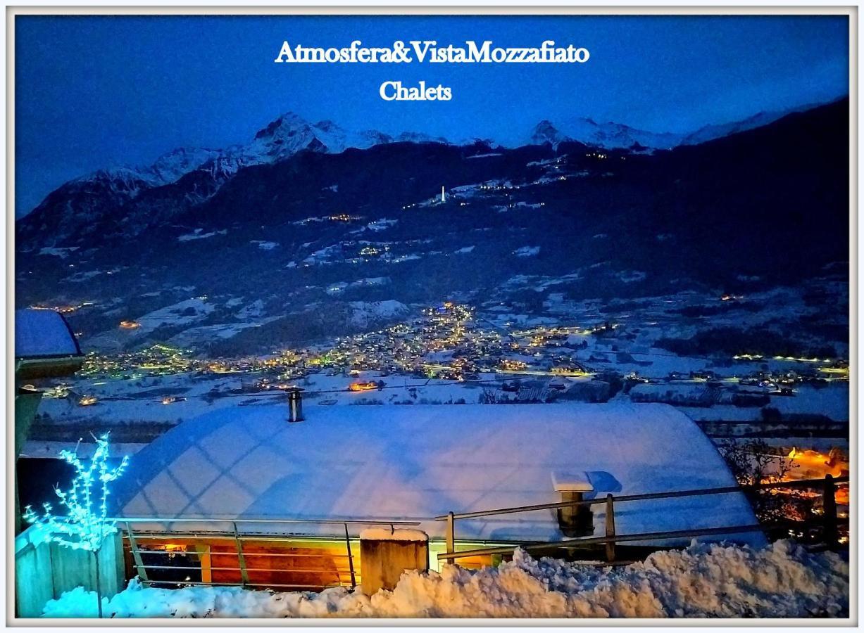 Chalet Con Jacuzzi Vista Montagne Aosta Dış mekan fotoğraf
